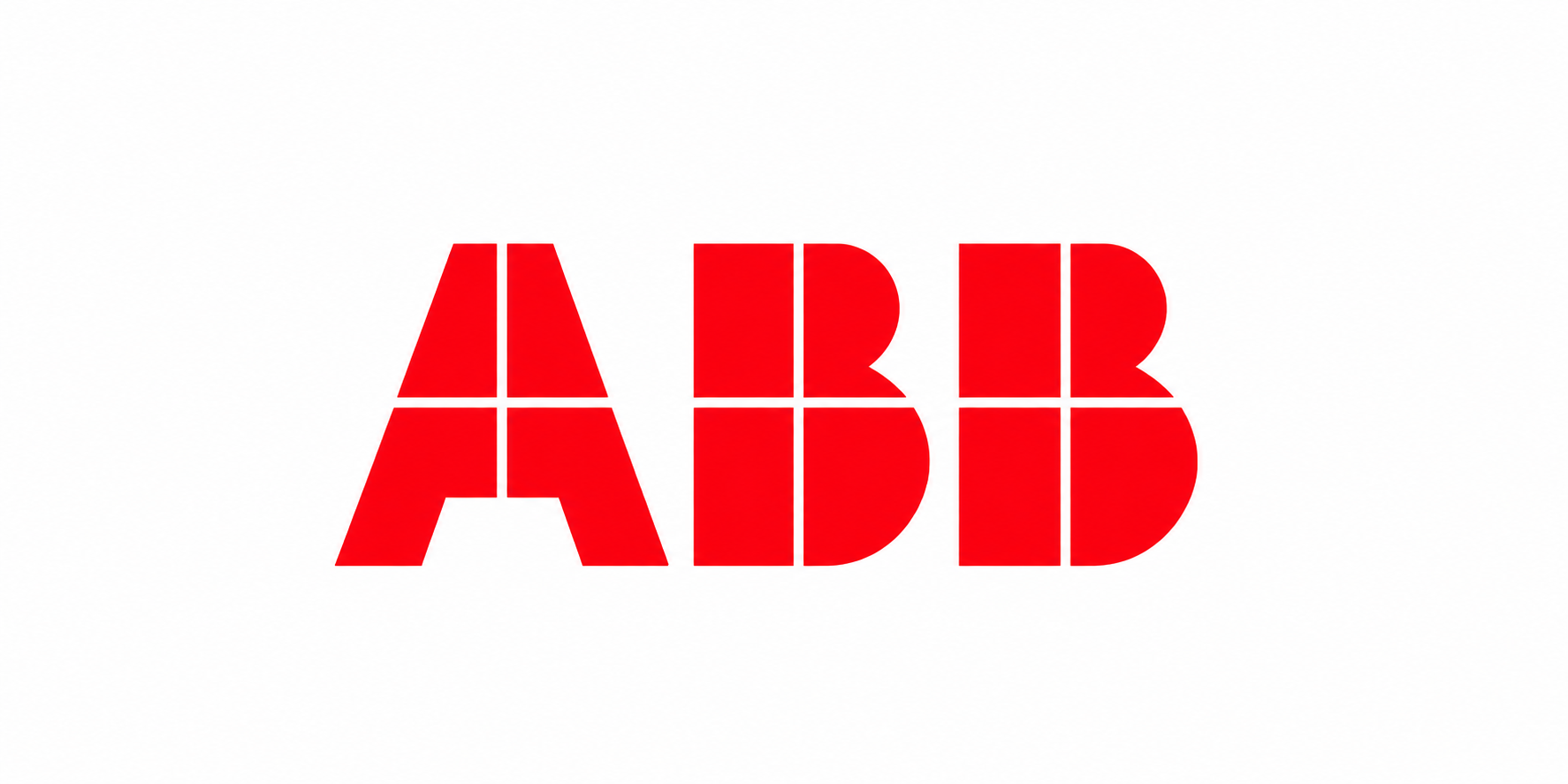 segmented red abb logo